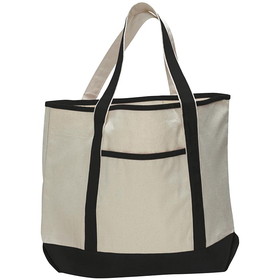 Q-Tees Q1500 Large Canvas Deluxe Tote