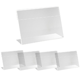 30 Pack Sign Display Holder Label Holder Price Card Acrylic Top Stand Case Name Card