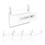 Muka 100 Pcs Wire Shelf Label Holder Double Hanging Buckle Plastic Retail Price Hang Tag for Supermarket Warehouse 3.15" x 2.16"