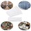 MUKA 50 Pack Self-Adhesive Index Card Pockets with Top Open Clear Plastic Adhesive Label Pockets 4.4x1.2", Price/50 pack