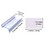 MUKA 100 Pack Plastic Wire Shelf Label Holder with Label Paper Inserts Shelf Tags for Wire Shelving 3*1.25", Price/100 pack