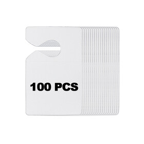 MUKA 100 PCS Parking Permit Hang Tag Clear Parking Passes Hanging Holder for Car Rearview Mirror Hanger 3*5"