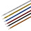 TOPTIE Metallic Glitter Flat Shoelaces 45 Inch, Fashion Bling Colored Shoelaces - Black