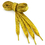 TopTie Metallic Glitter Flat Shoelaces 45 Inch, Fashion Bling Shoelaces - Golden