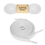 TOPTIE 2 Pairs Flat Shoe Laces for Sneakers, 5/16" Wide Shoelaces for Athletic Running Shoes Boot Strings