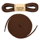 TOPTIE 2-Pairs Rope Shoe Laces Heavy Duty, Black Round Hiking Boot Strings Replacement (28 Inch)