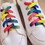 TOPTIE 9 Pairs Rainbow Shoe Laces for Sneakers, Flat Gradient Color Shoelaces Skate Shoes String