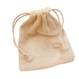 Aspire 6 Pack Reusable Bags Cotton Mesh Storage Bags Durable with Drawstring Bag For Vegetables Fruit & Grocery Shopping 2Lx2Mx2S