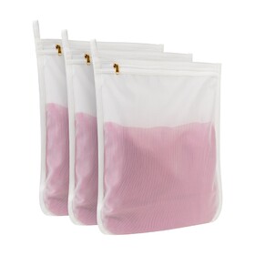 Muka Mesh Laundry Bag Triple Reinforced Edges for Delicate with Hanging Loop Durable Reusable