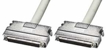 LINDY 30690 SCSI-III Cable with Clip Type Hoods (68 Way Half Pitch D Male), 1m