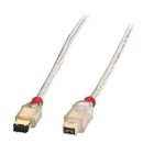 LINDY 30767 3m Premium FireWire 800 Cable - 6 Pin Male to 9 Pin Bilingual Male