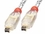LINDY 30880 FireWire Cable - Premium 4 Pin Male to 4 Pin Male, Transparent, 1m