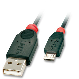 LINDY 31664 1m USB Micro B Cable