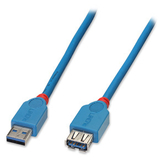 LINDY 31910 2m USB 3.0 Extension Cable Pro - Type A Male to A Female, Blue
