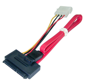 LINDY 33364 SATA Cable - Combined Data &amp; Power, Internal, 0.3m