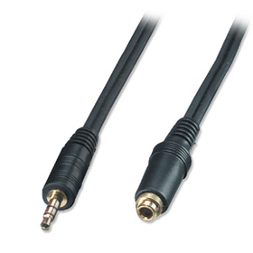LINDY 35462 2m Audio Extension Cable - 3.5mm Stereo Jack Male to 3.5mm Stereo Jack Female, Premium