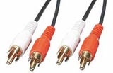 LINDY 35470 1m Audio Cable - 2 x Phono Male to 2 x Phono Male, Premium