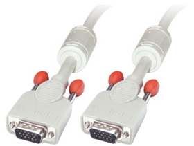 LINDY 36346 10m VGA Cable - Premium SVGA Monitor Cable, Gray