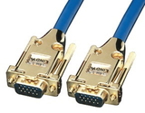 LINDY 37248 10m VGA Cable—Premium Gold SVGA Monitor Cable, (15HDM/15HDM)