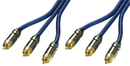 LINDY 37530 1m Component Video Cable (RGB) - 75 Ohm, Premium Gold