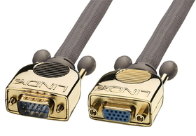 LINDY 37837 5m VGA Extension Cable Premium Gold
