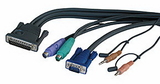 LINDY 39812 KVM PC Cable for CPU Switch Multimedia , 1.7m
