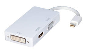 LINDY 41050 Mini DisplayPort to HDMI/DVI/VGA Adapter