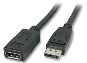LINDY 41330 1m DisplayPort Extension Cable - HD 1600p