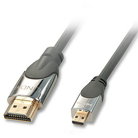 LINDY 41420 0.5m CROMO High Speed HDMI to Micro HDMI Cable with Ethernet