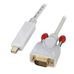 LINDY 41475 Mini DisplayPort to VGA Adapter Cable, 1m