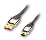 LINDY 41590 3m CROMO USB 2.0 Type A to Mini-B Cable
