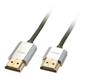 LINDY 41671 1m CROMO Slim High Speed HDMI Cable with Ethernet