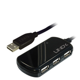 LINDY 42781 8m USB 2.0 Active Extension Pro 4 Port Hub