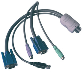 LINDY 42867 Multi-Platform KVM Converter Cable, 2m