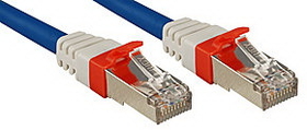 LINDY 45375 2m CAT6a SSTP LSOH Network Cable, Blue