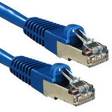 LINDY 45675 Cat.6 S / FTP PIMF Patch Cable, Blue, 0.3m