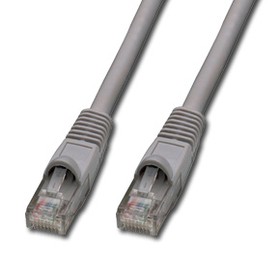 LINDY 45770 0.3m CAT6 UTP Snagless Network Cable, Gray