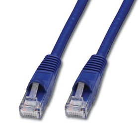 LINDY 45785 0.3m CAT6 UTP Snagless Network Cable, Blue