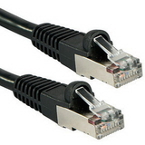 LINDY 45926 1m CAT5e Gigabit FTP Snagless Network Cable, Black