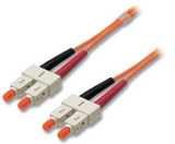 LINDY 46082 3m SC to SC OM2 Duplex Fiber Optic 50/125μm Cable