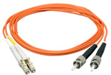 LINDY 46271 10m Fiber Optic Cable - LC to ST, 62.5/125μm