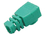 LINDY 60388 Post-assembly RJ-45 Male Strain Relief Boot, Green (10 per pack)