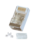 LINDY 62435 RJ-45 Male Connector, 8 Pin STP CAT6, Pack of 10