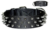 Protector Full Spiked Nylon Collar(Dee-in-Front)
