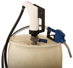 Liquidynamics 560008V-S3M-330 Poly Hand Pump Kit To Fit 330 Gallon Tote, 12&#180; Hose, Manual Nozzle