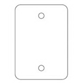 Detex 01P 628 P Blank Plate for Value Series Devices, Aluminum Painted