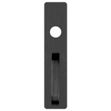 Detex 03A 693 A Straight Pull Trim with Cylinder Hole, for Value Series Devices, Black Painted