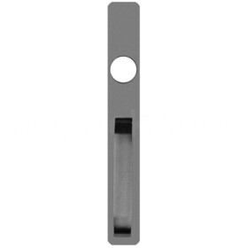 Detex 03AN 689 AN Straight Pull Trim with Cylinder Hole, for Value Series Devices, Aluminum Painted