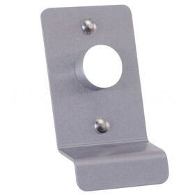 Detex 03P 628 P Pull Plate with Cylinder Hole, for Value Series Devices, Satin Aluminum Clear Anodized