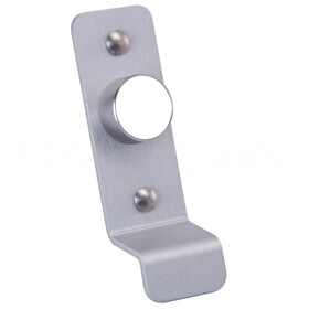Detex 03PN 628 PN Pull Plate with Cylinder Hole, for Value Series Devices, Satin Aluminum Clear Anodized